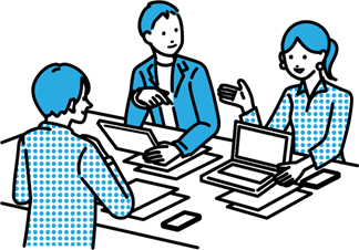 社員で学んでいる様子