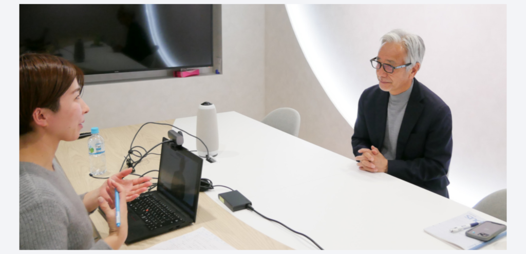 インタビュー風景